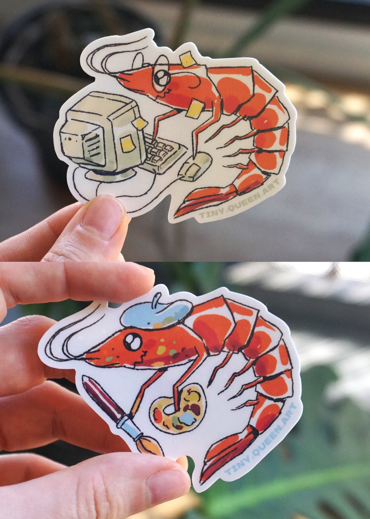 Stickers Camarones profesionales