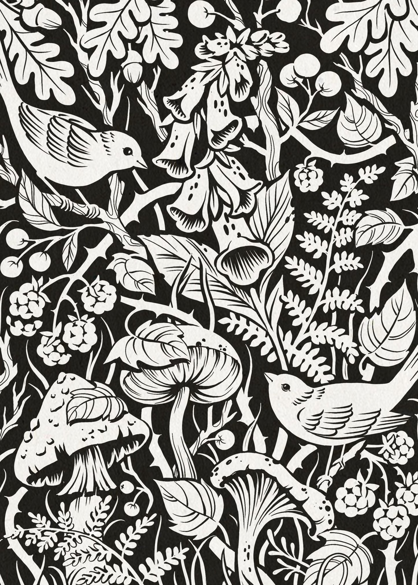 Grabado #3 - Bosque