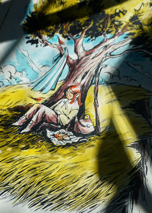 Print | Marta and the lonely tree