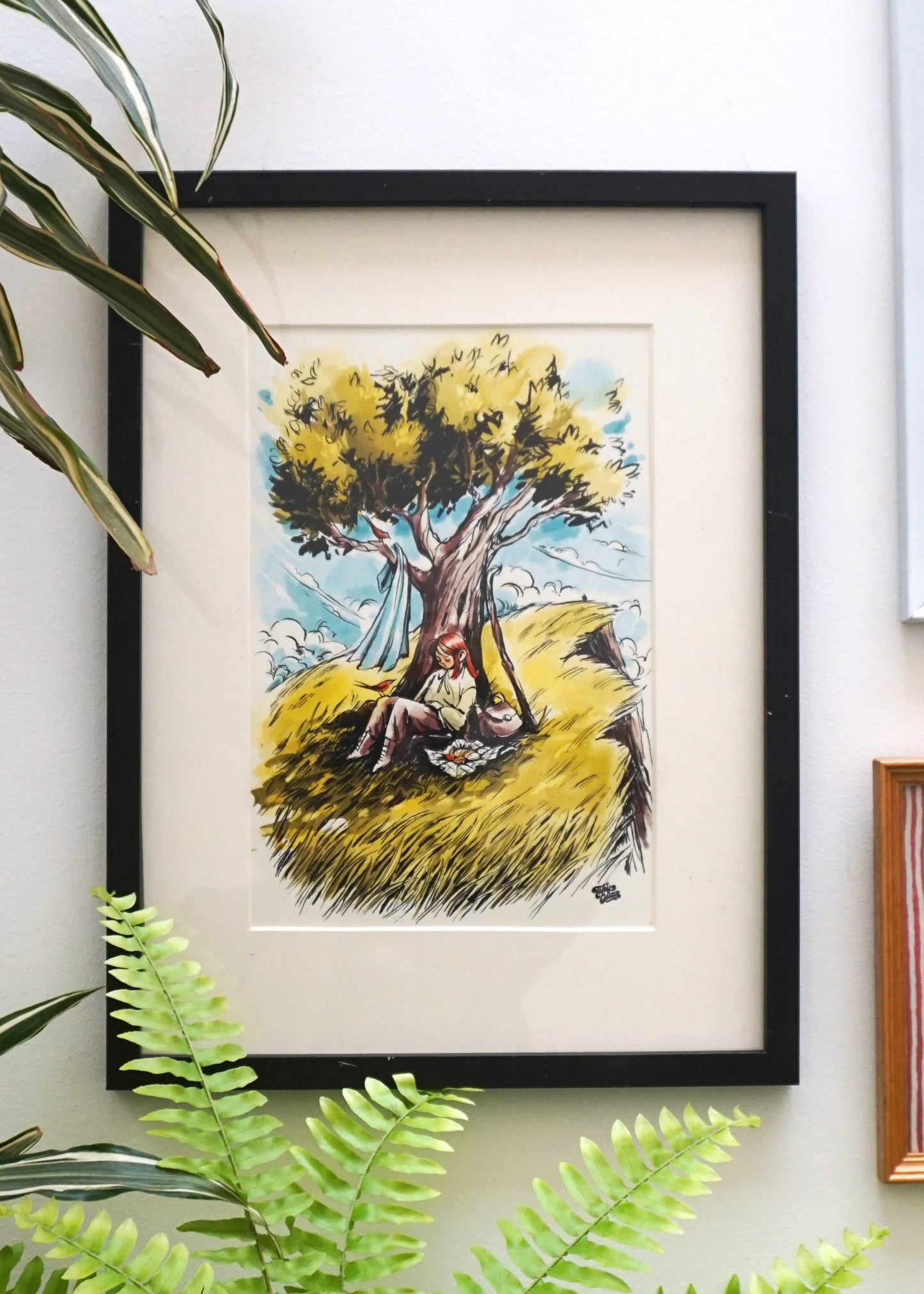 Print | Marta and the lonely tree