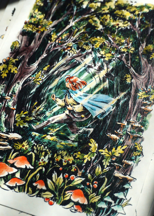 Print | Marta and the woods