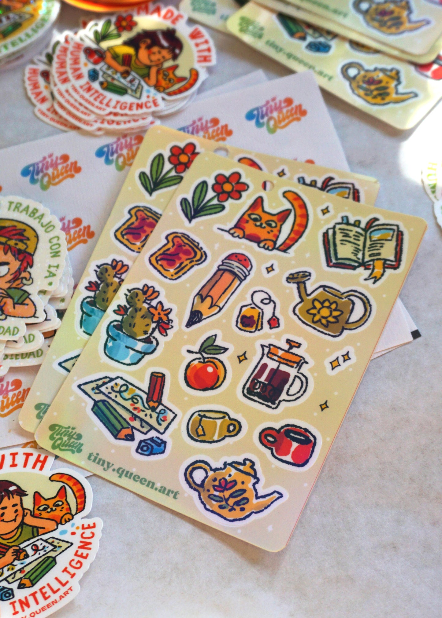 Cozy sticker sheet