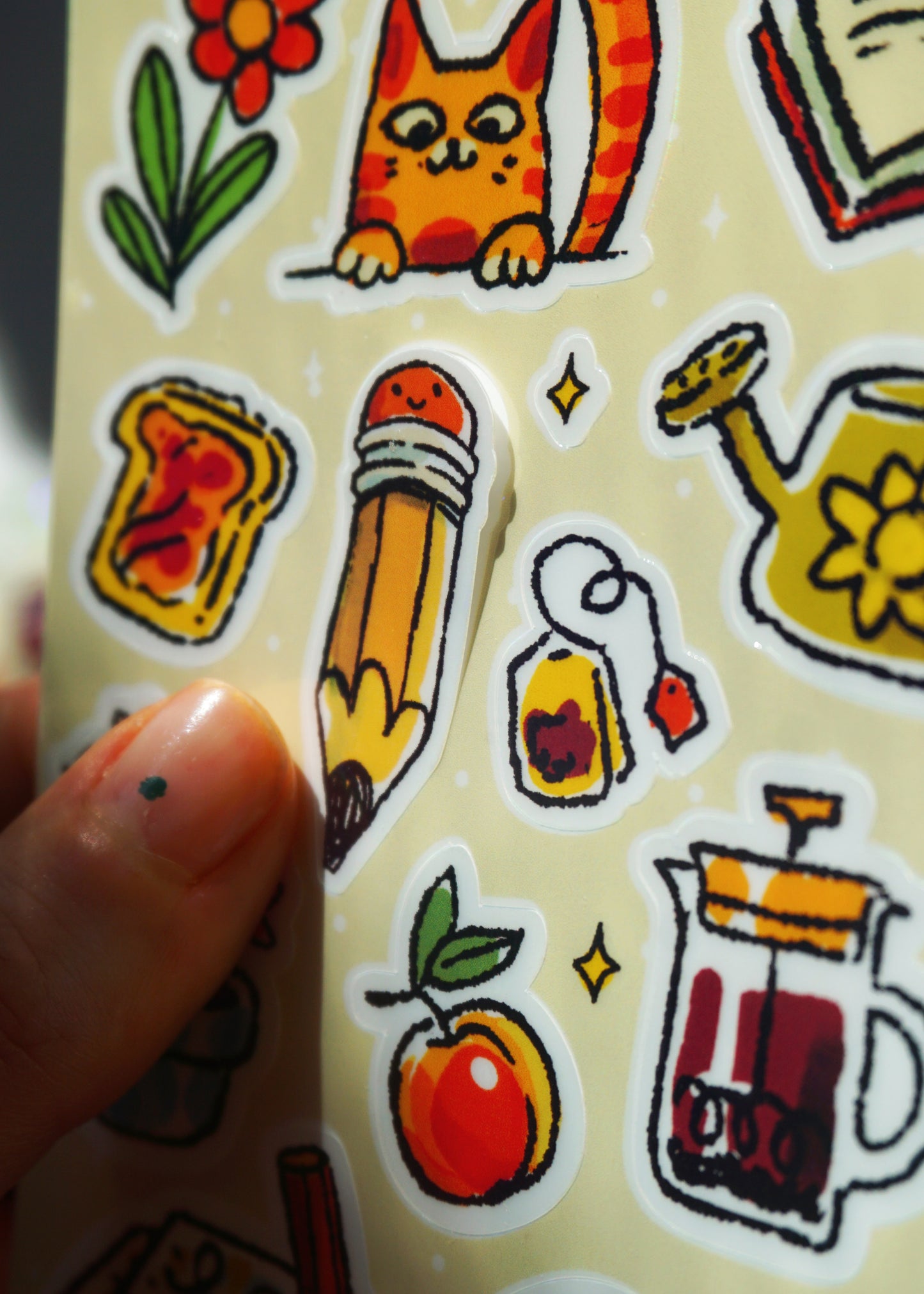 Cozy sticker sheet